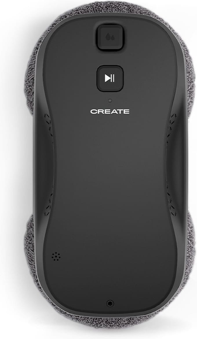 CREATE - Automatische raamreinigingsrobot met WiFi, tank capaciteit van 60 ml, Stille - WIPEBOT PRO