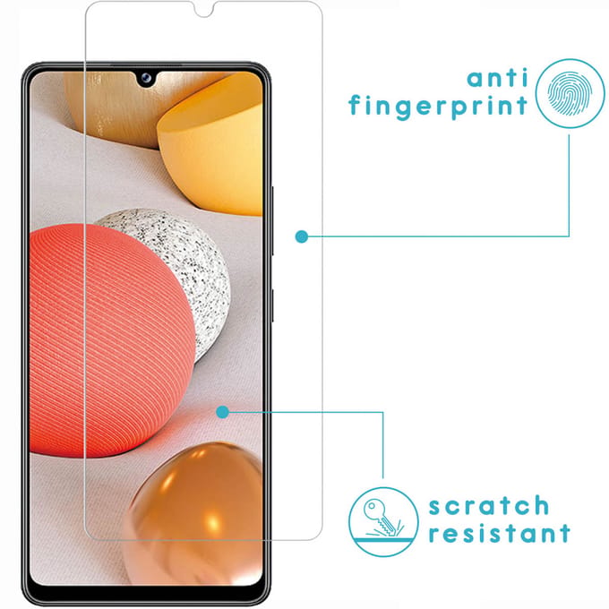 imoshion Screen Protector - Geschikt voor Samsung Galaxy A42 - Screenprotector Gehard Glas 2 Pack