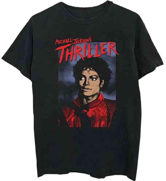 Michael Jackson Heren Tshirt -L- Thriller Pose Zwart