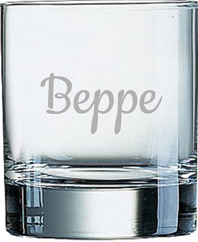 Gegraveerde Whiskeyglas 20cl Beppe