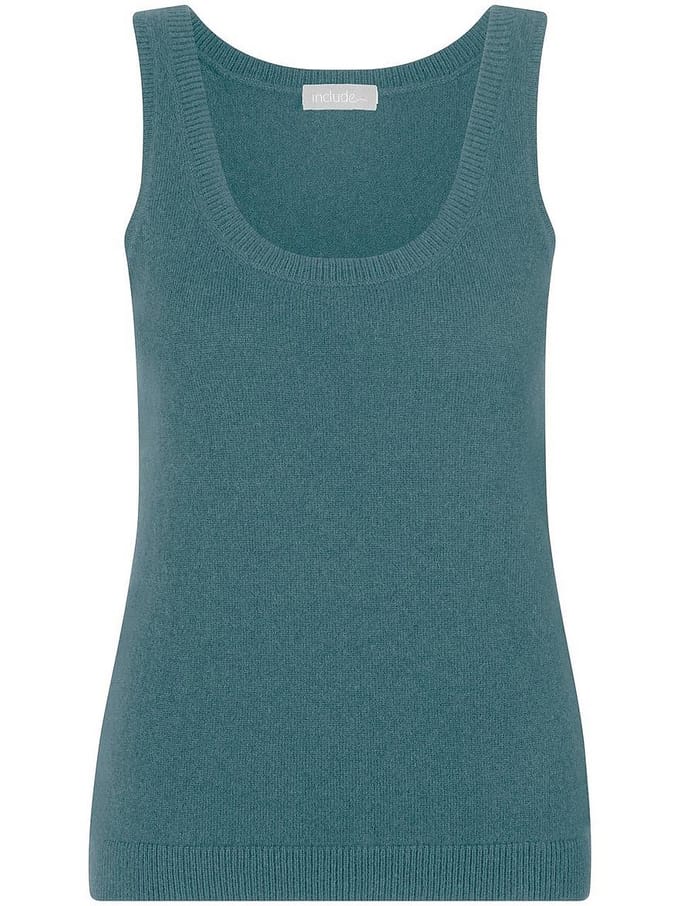 Gebreide top Van include turquoise