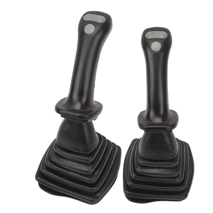 2 stuks 3-knops graafmachine joystick handgrepen met stofkap vervanging voor Doosan DH DX150 215 225 black