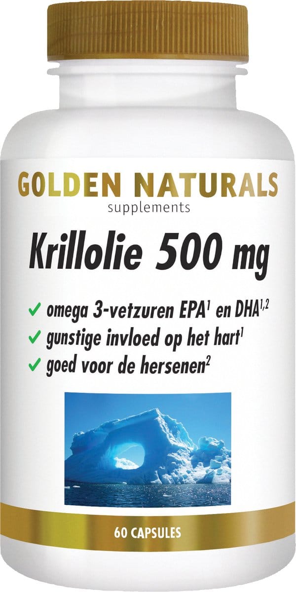 Golden Naturals Krillolie 500mg (60 softgel capsules)