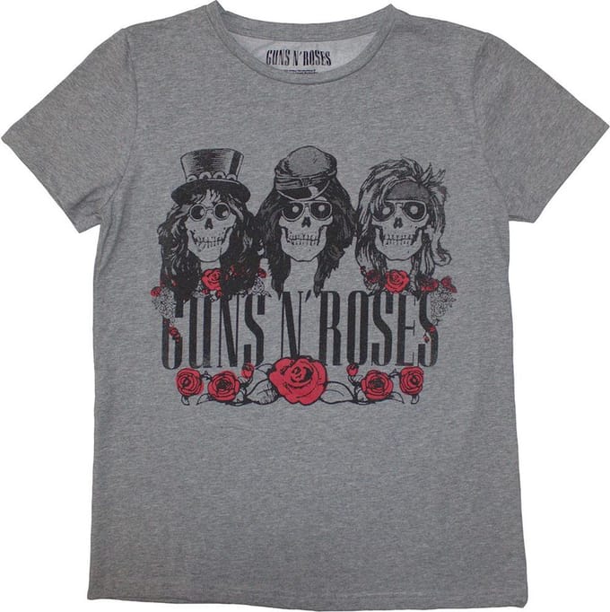 Guns N' Roses - Hell Group Dames T-shirt - M - Grijs