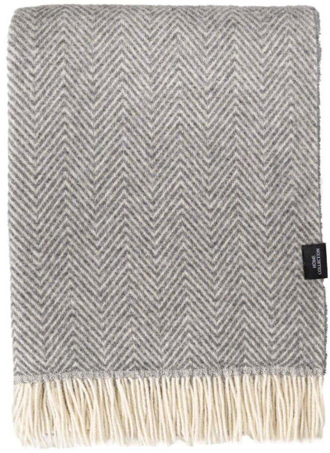 WOOOL Plaid - Manhattan (Grijs) - 140x200cm - 100% Wol