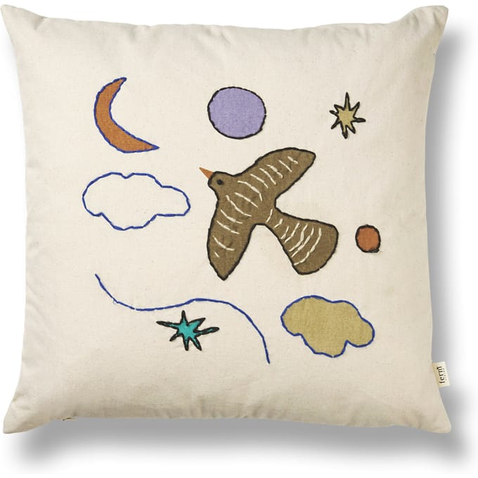 Ferm Living Naive Kussen - bird