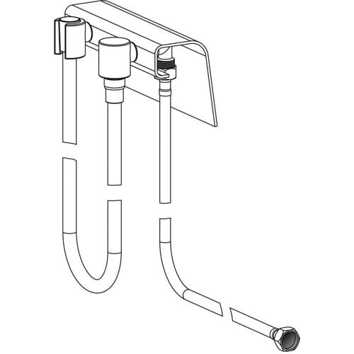 Kaldewei shower hose 8890, external, chrome look, 689720210999