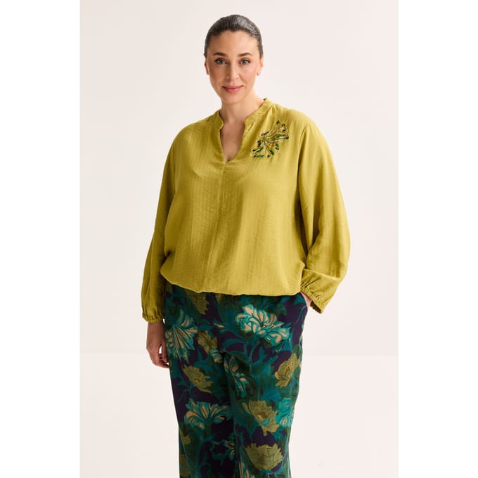 Wijde Blouse Op Elastiek