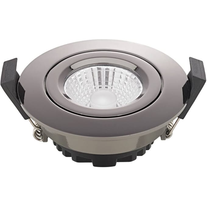 Sigor LED plafondinbouwspot Diled, Ø 8,5cm, 6 W, Dime, chroom