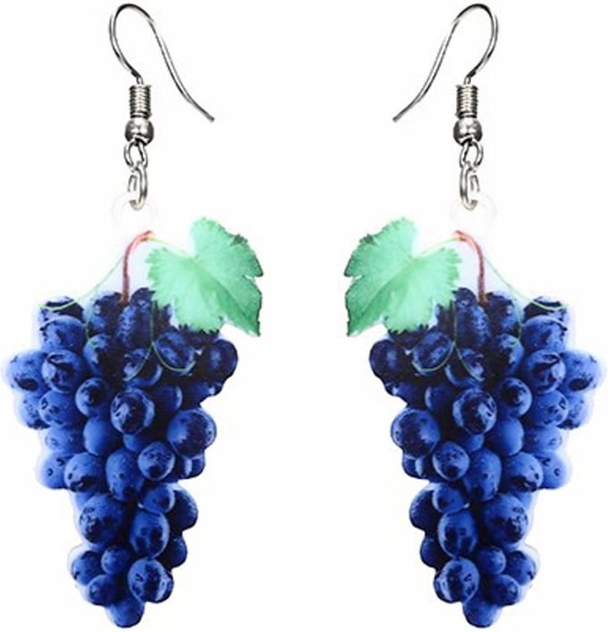 Fako Bijoux® - Oorbellen - Groente & Fruit - Druiven