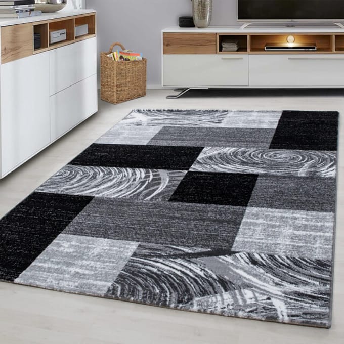 Muratap Parma design vloerkleed / grijs laagpolig- 80x150 cm