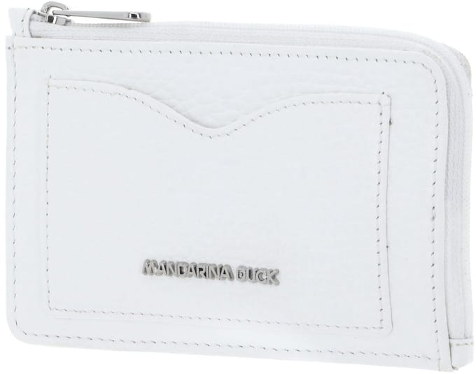 MANDARINA DUCK Leren kaarthouder Mellow Leather Credit Card Holder Blanc wit