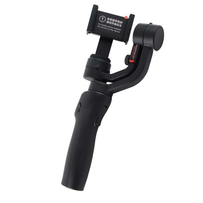 F8 Drie-assige Handheld Gimbal Stabilisator Vlogging Live Uitzending Anti Shake Telefoonhouder black