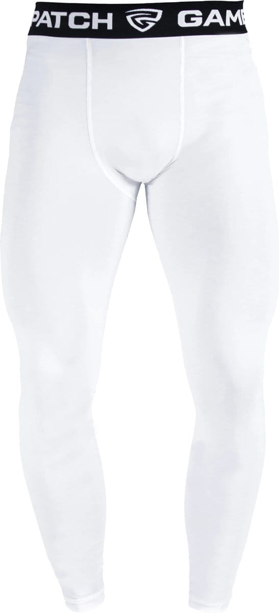 GAMEPATCH | Compression pants | Wit | Maat M | Basketball | Handball | Urban Sports