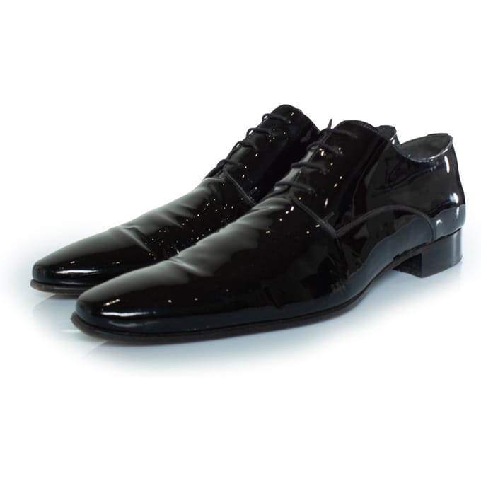 Dsquared2 Lakleren veterschoenen in zwart