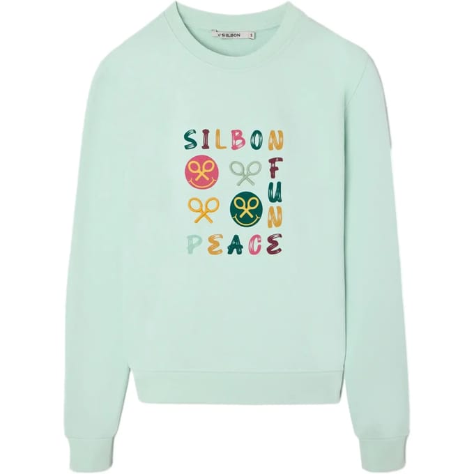 Sweatshirt met leuke en vredige print voor dames Silbon