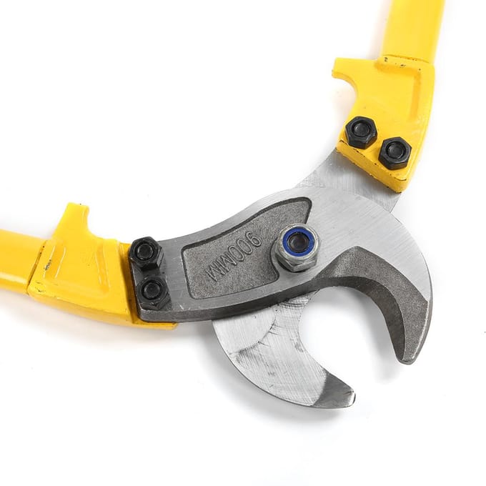 900mm Handmatige Kabelknipper Industriële Kwaliteit Koolstofstaal Kabel Schaar Gereedschap   minder dan br meer dan yellow