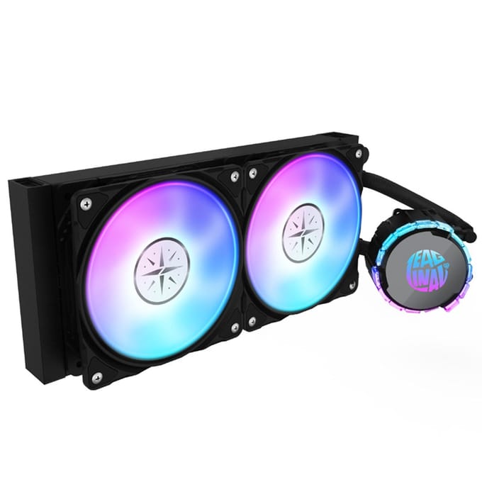 ZEAGINAL 240 ARGB Geïntegreerde CPU-waterkoelingradiator met krachtige PWM-pomp hoog zwart