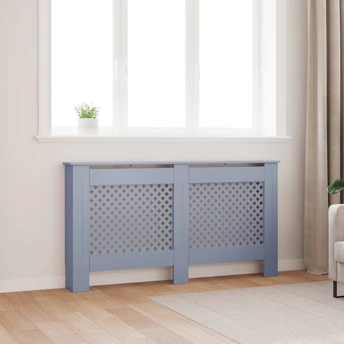 vidaXL Radiatorombouw 152x19x81,5 cm MDF antraciet