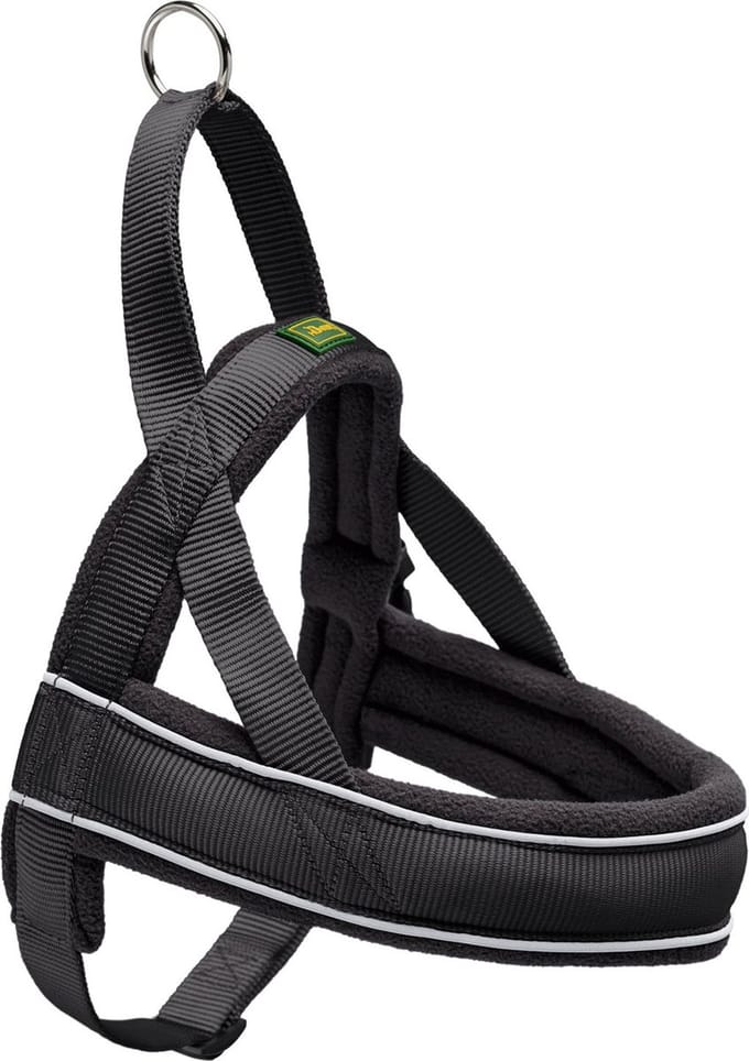Hunter Noors Hondentuig Racing Zwart Maat M