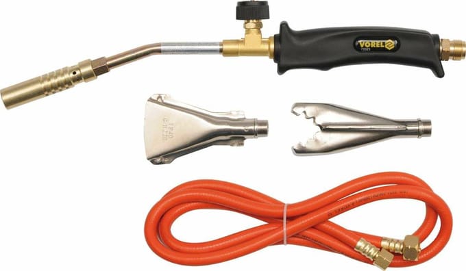 Vorel 73325 - Universele Brander Set - Drie Dysen - Gasstroomregeling - 360mm