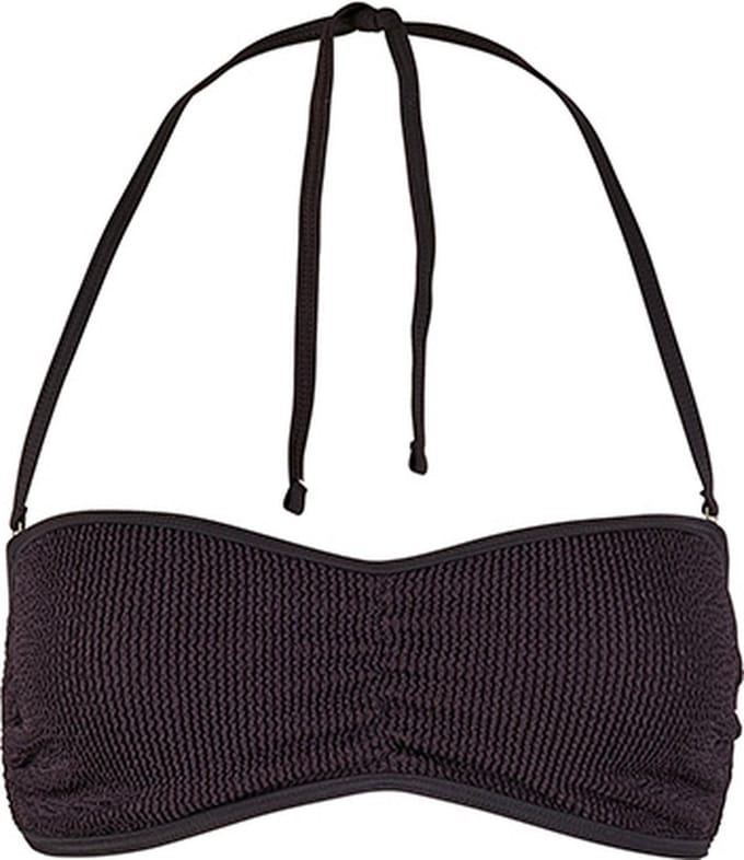 BECO crinkle bikini topje - B-cup - zwart - maat 40