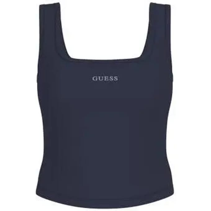 slim fit top met logostitching model 'Circe'
