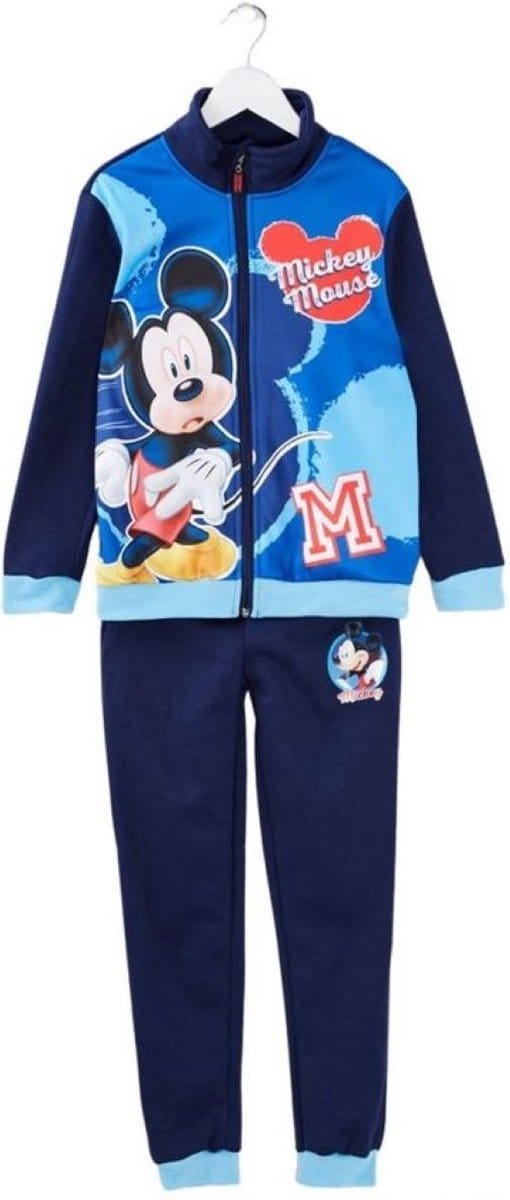 Disney Mickey Mouse - Trainingspak - Maat 116 - Joggingpak - Blauw
