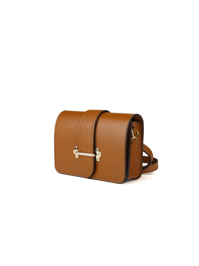 Giulia Monti Schoudertas/Waist Bag Zadelbruin