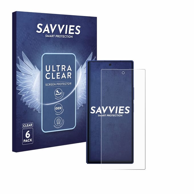 Savvies - Screenprotector voor Samsung Galaxy Z Fold 7 - Folie Beschermfolie transparant 6 Stuks