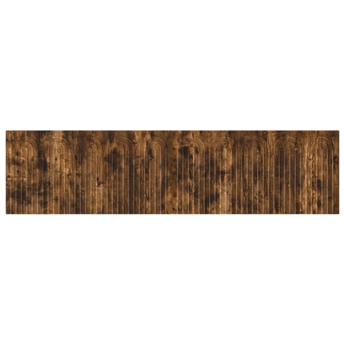 vidaXL - Wandgemonteerd - Hoofdbord - ALKMAAR - Gerookt - eiken - Bewerkt - hout