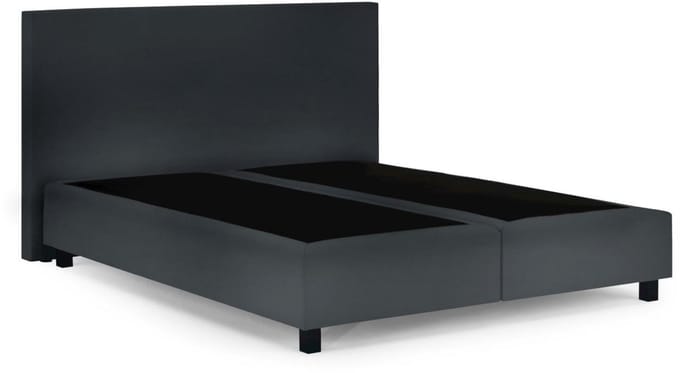 Boxspring Essential - 180x220 Zonder matras - Antraciet Glad - BG Homestyling