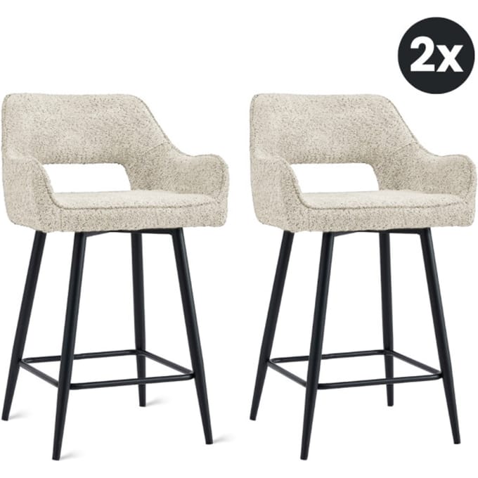 Multifurn 2x barkruk ray stof (set van 2)