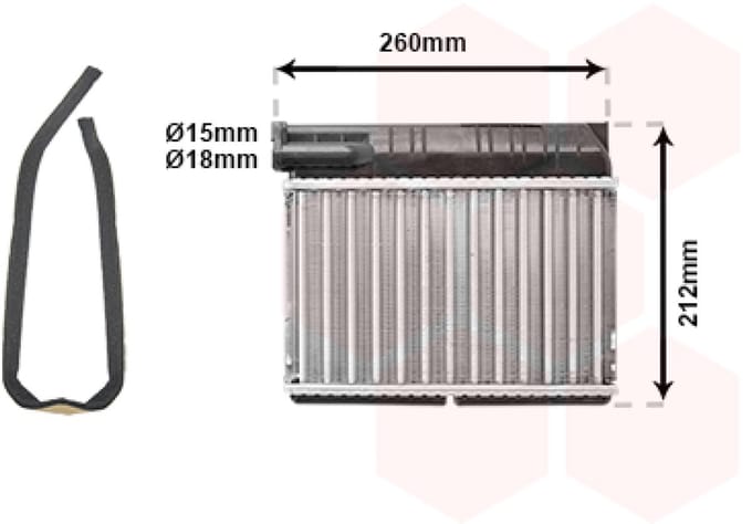 Van Wezel - KACHEL RADIATEUR VOOR BMW 3 E36 1990-2000 1393212