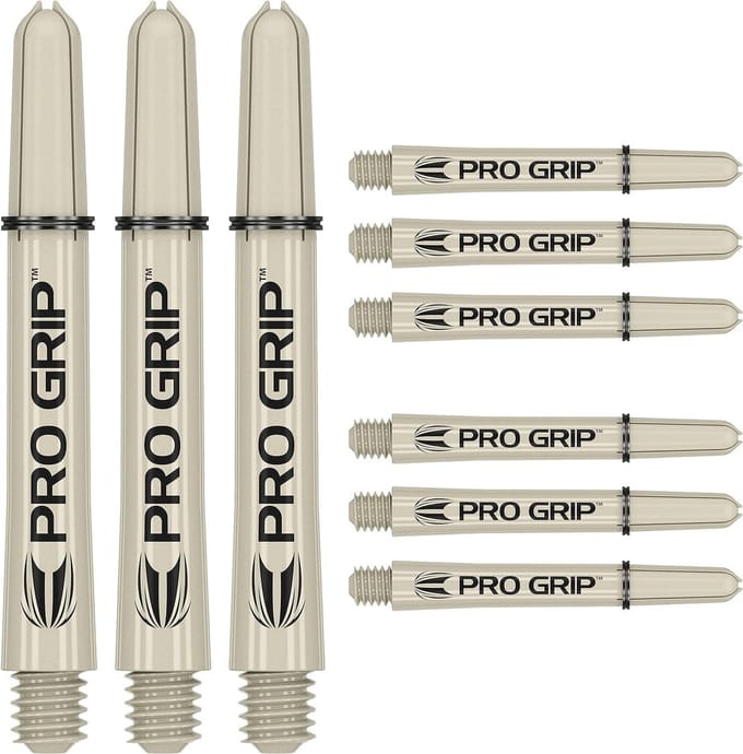 Dart Shafts - Dart Accessoires - Precisie Werpen - Optimale Grip - Inbetween Lengte - Zandkleur