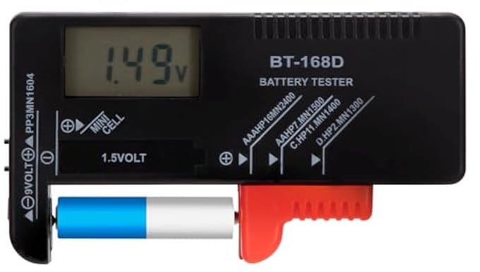 Digitale Batterijtester met LCD-display voor Diverse Batterijformaten