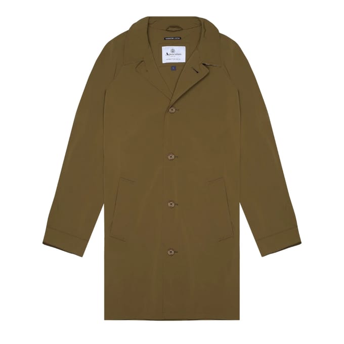 Aquascutum Active Stretch Caban Army Green-jas