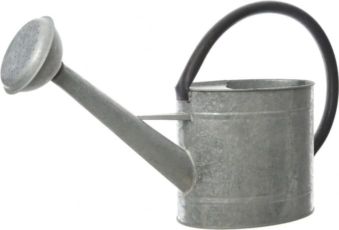 Decoris Gieter - grijs - zink - 5 liter - metaal - 55 cm - gieters