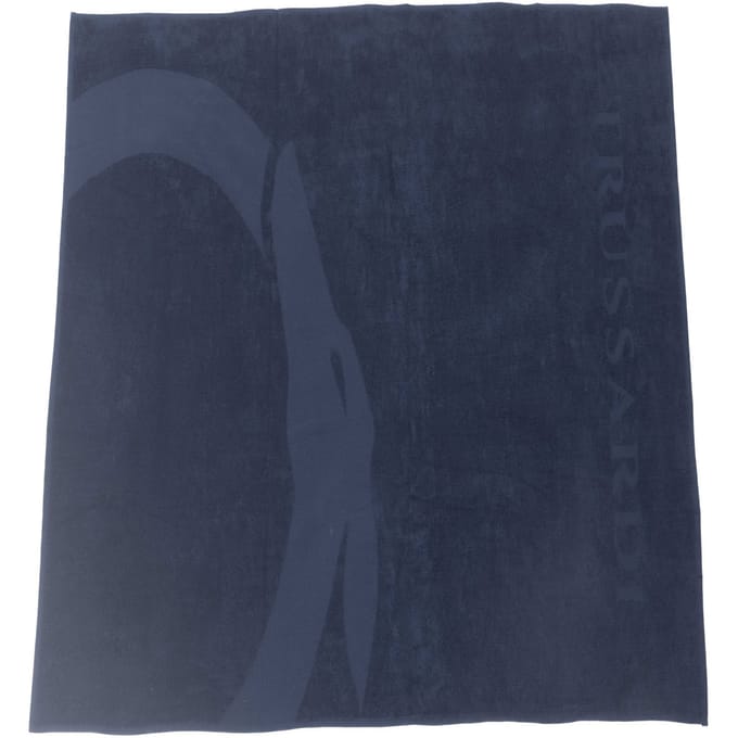 TRUSSARDI - SERVIETTE DE PLAGE - TRU2MTW01 BLEU Marine Universel