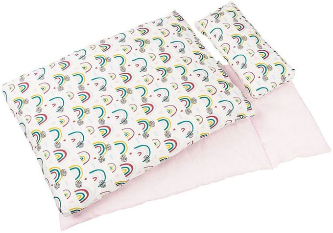 Goki - Dolls Bedding Set Rainbow 3 pieces.