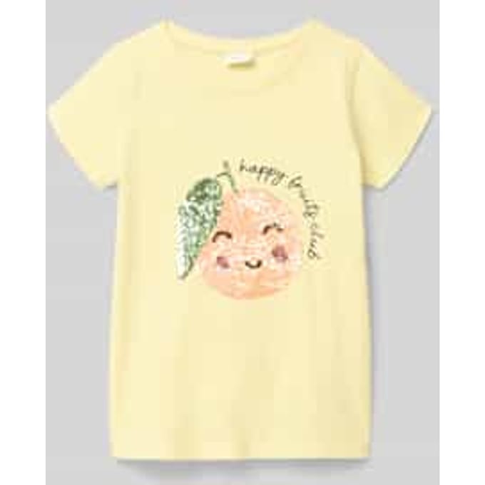 T-shirt in A-lijn van puur katoen