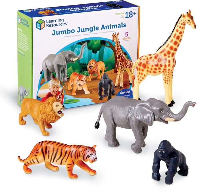 Learning Resources Jumbo Jungledieren - Speelfiguren - vanaf 18 maanden
