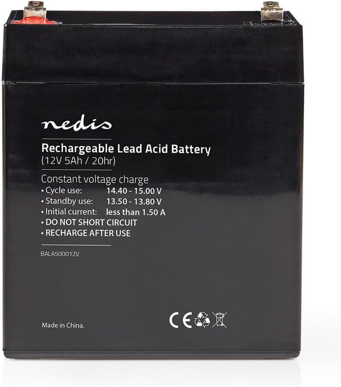 Nedis BALA500012V - UPS battery - Lead Acid - 5000 mAh