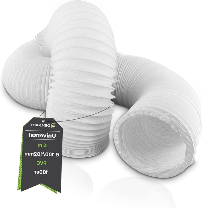 Afvoerslang PVC - Afvoerpijp Flexibel - Ventilatie Systemen - Zware Uitvoering - 6 meter 102mm - Wit
