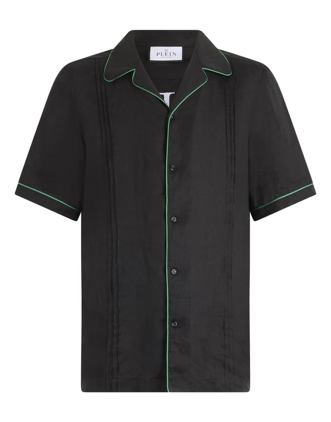 Linen Bowling Shirt Plein Tennis