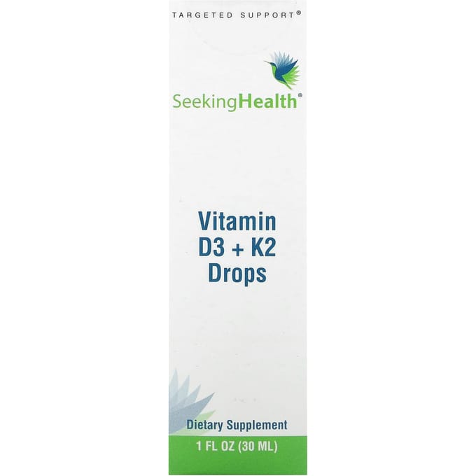 Seeking Health, gouttes de vitamine D3 + K2, 1 fl oz (30 ml)