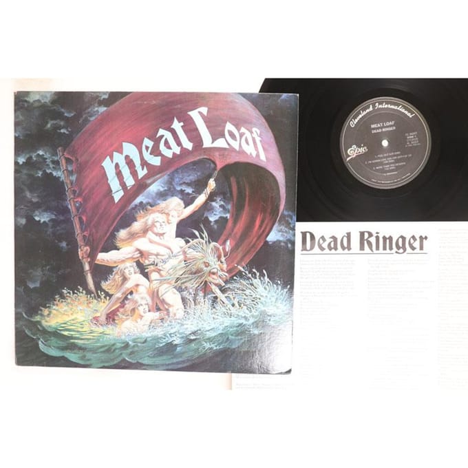 LP Plaat MEAT LOAF  Dead Ringer FE36007 CLEVELAND INTER 1981 Niet Japan Metaal Gebruikt gray