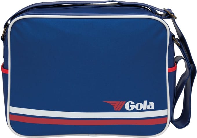 Gola Schoudertas Redford Strip Reflex Blue / White / Red Blauw
