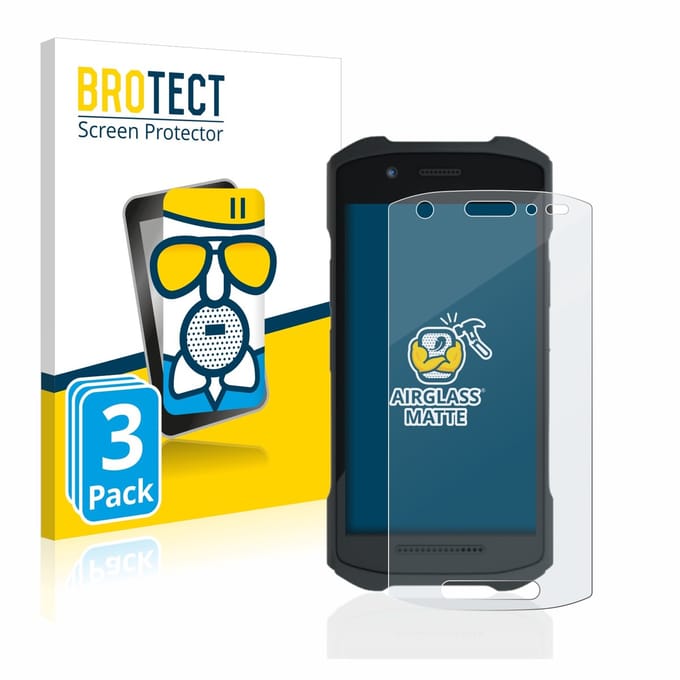 BROTECT - Screenprotector voor Zebra TC21/ TC26 - Folie Beschermfolie Beschermglas matte 3 Stuks
