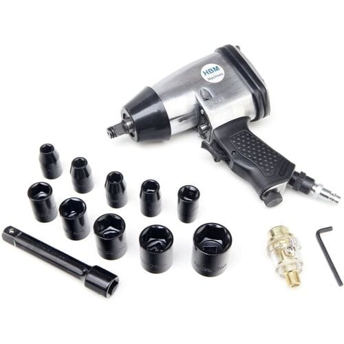 HBM 17 Delige 1/2 inch Slagmoersleutelset